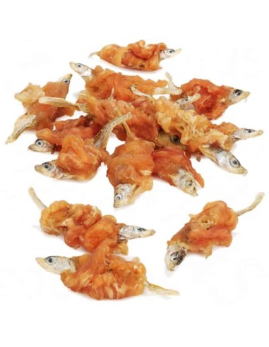Snacks de pescaditos con pollo