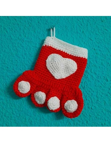 Calcetín Huella Navidad para las chuches de tu perro