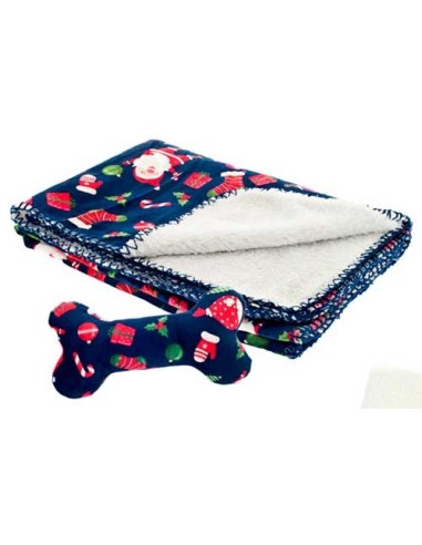Conjunto Navidad de manta y juguete